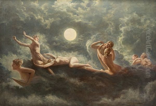 Allegory Oil Painting by Maximilian Pirner