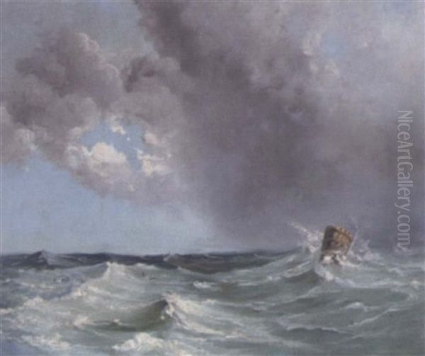 Marinestuck Oil Painting by Adolf Pirsch