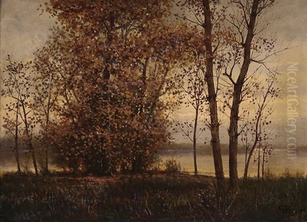 Sera Fine Autunno Oil Painting by Giovanni Pisano