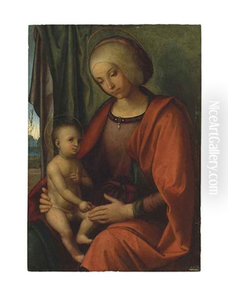 The Madonna And Child Oil Painting by Nicola Pisano