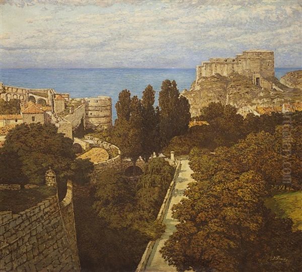 Dubrovnik Oil Painting by Joseph Pisecky