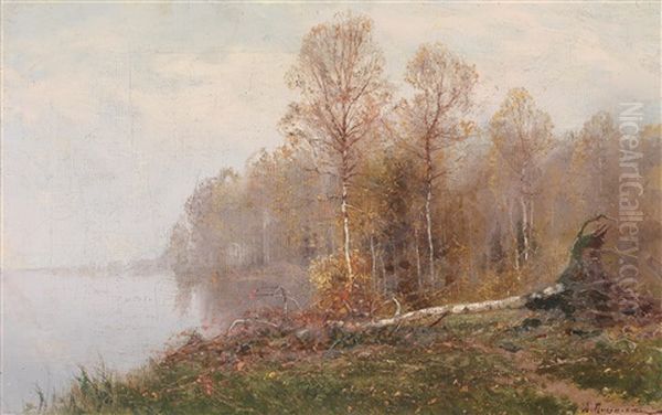 Nebel Am See Oil Painting by Aleksei Aleksandrovich Pisemsky