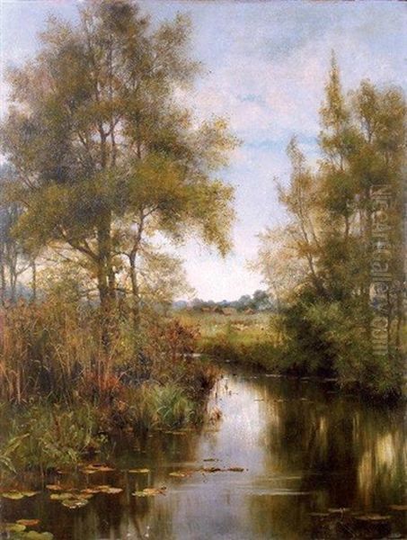 Paysage A La Riviere Oil Painting by Aleksei Aleksandrovich Pisemsky