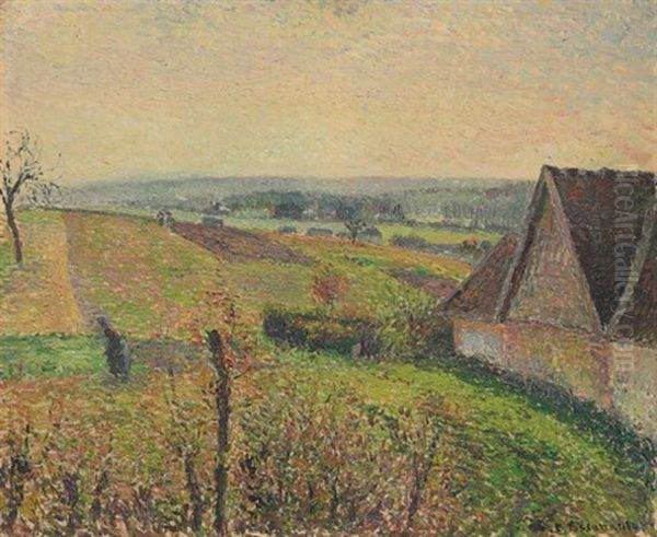 Les Coteaux De Gisors Oil Painting by Camille Pissarro