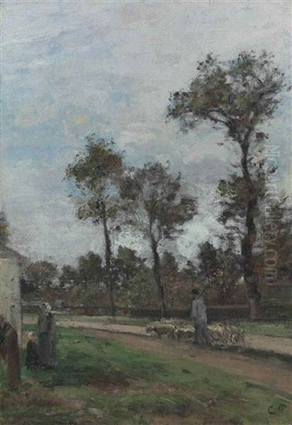 Route A Louveciennes by Camille Pissarro