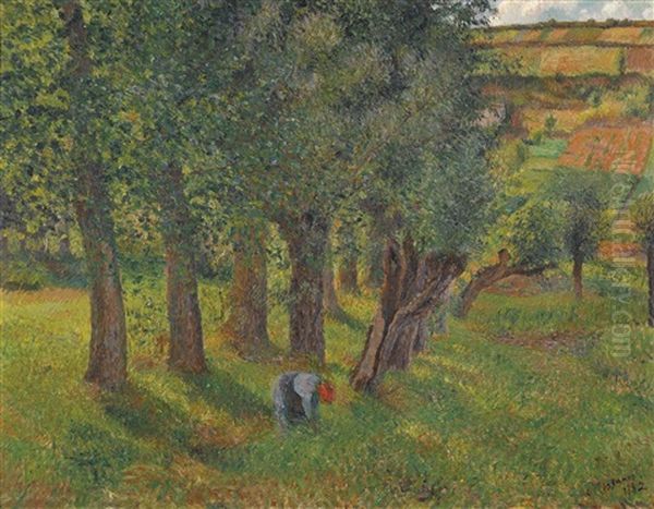 Le Chou A Pontoise Oil Painting by Camille Pissarro