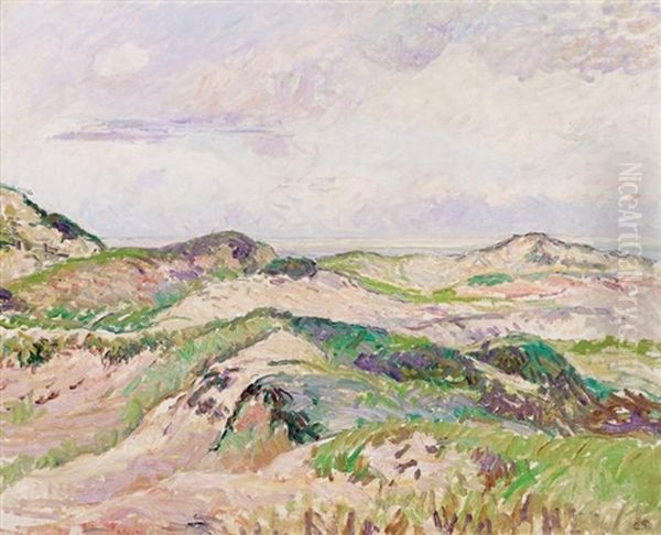 Les Dunes A Knokke (sketch) Oil Painting by Camille Pissarro