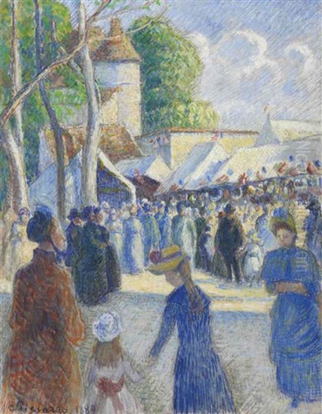 La Foire De Gisors Oil Painting by Camille Pissarro