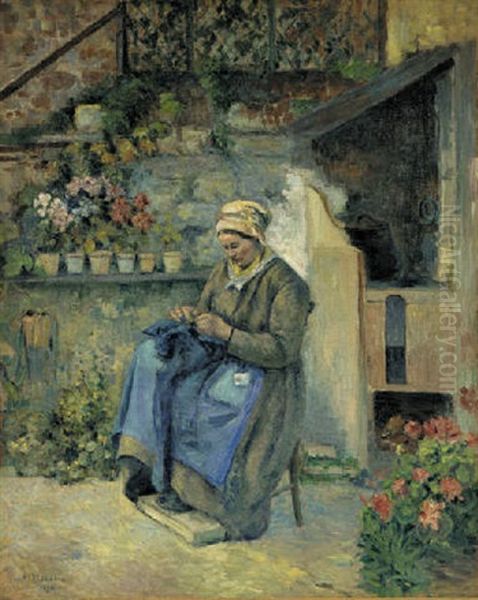 La Mere Jolly Oil Painting by Camille Pissarro