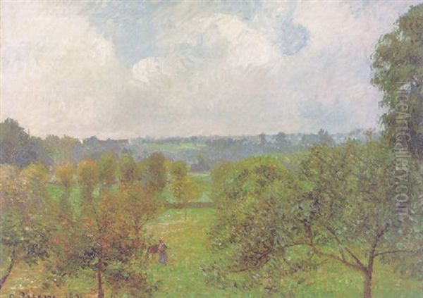 Apres La Pluie, Autonme, Eragny Oil Painting by Camille Pissarro