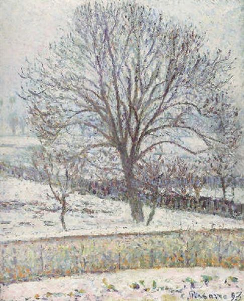 Le Degel, Eragny Oil Painting by Camille Pissarro