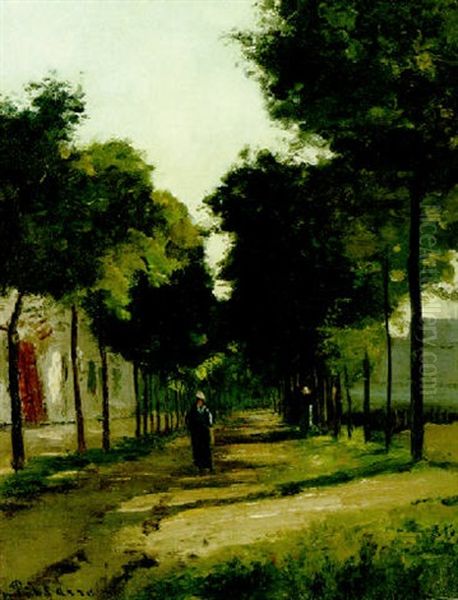 La Route Oil Painting by Camille Pissarro