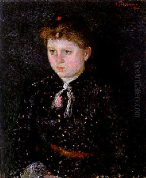 Portrait De Nini Oil Painting by Camille Pissarro