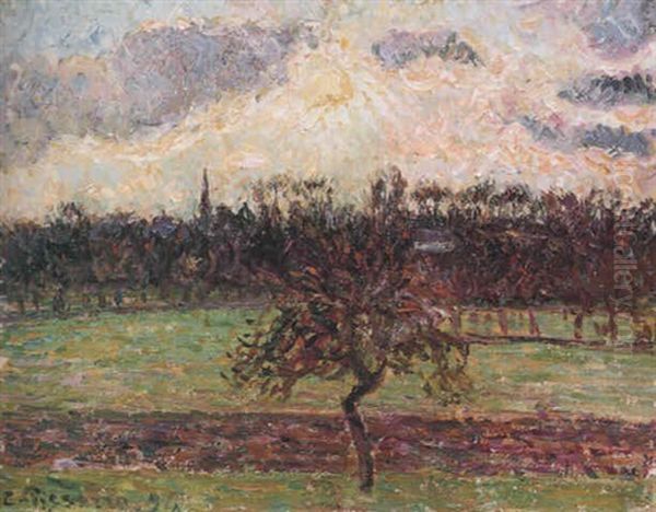 Apfelbaum Bei Eragny Oil Painting by Camille Pissarro