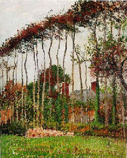 Paysage A Varengeville Oil Painting by Camille Pissarro