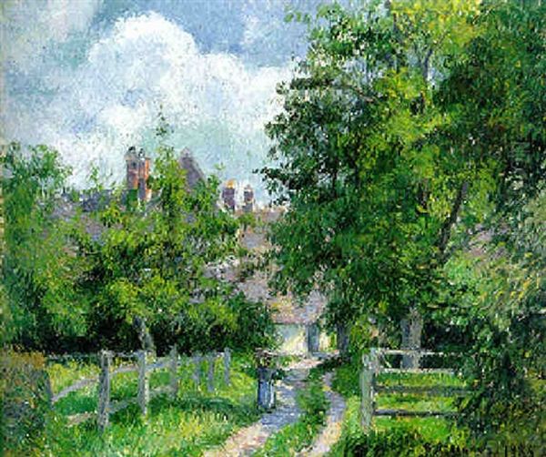 Saint-martin, Pres De Gisors Oil Painting by Camille Pissarro