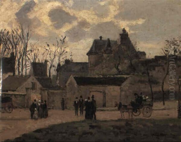 Le Tribunal De Pontoise Oil Painting by Camille Pissarro