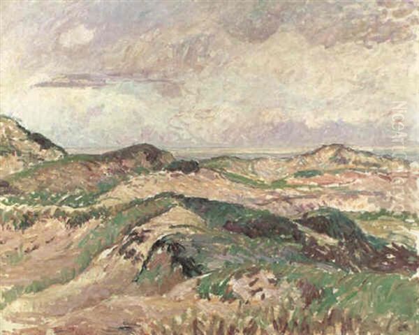 Les Dunes A Knocke, Belgique Oil Painting by Camille Pissarro