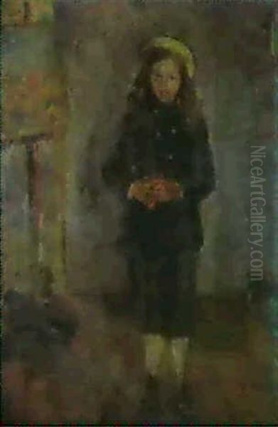 Portrait De Georges                                         (vers 1877-1878) Oil Painting by Camille Pissarro