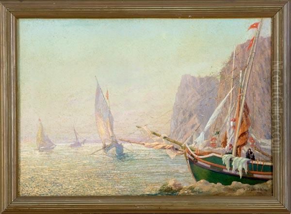 Pescatori Oil Painting by Nikolay Belski Bogdanoff