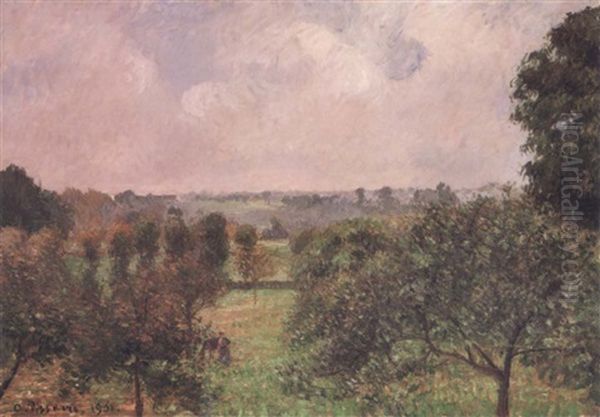 Apres La Pluie, Automne, Eragny Oil Painting by Camille Pissarro