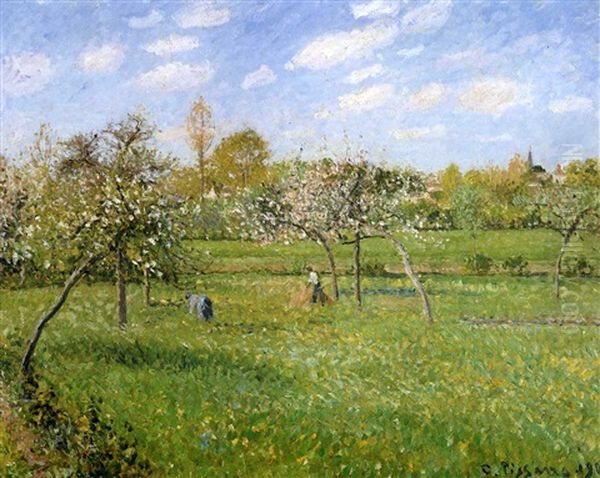 Matin, Printemps, Temps Gris, Eragny by Camille Pissarro