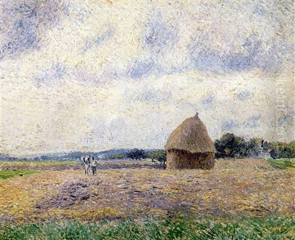 La Meule: Eragny Oil Painting by Camille Pissarro