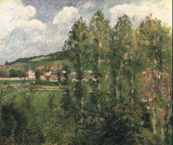 Gisors, Quartier Neuf Oil Painting by Camille Pissarro