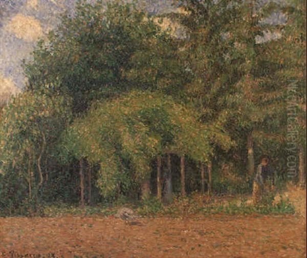 Le Berceau A Eragny Oil Painting by Camille Pissarro