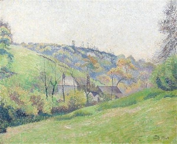 A Spring Morning, Blackpool by Lucien Pissarro