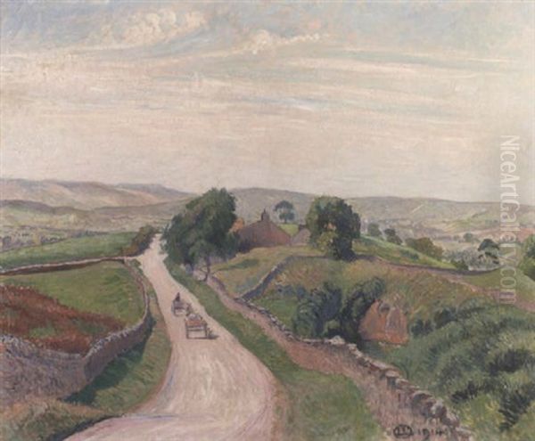 The Riggs, Brough Oil Painting by Lucien Pissarro