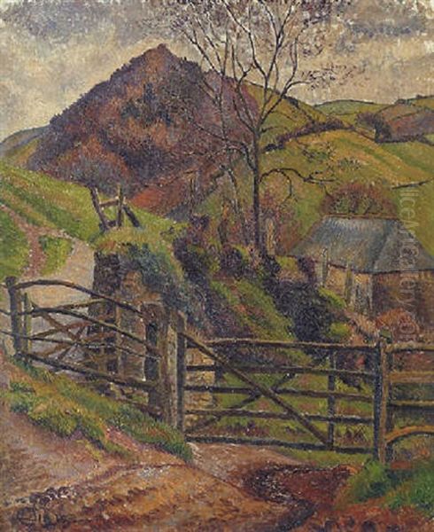 Ryland's Copse, Blackpool Oil Painting by Lucien Pissarro