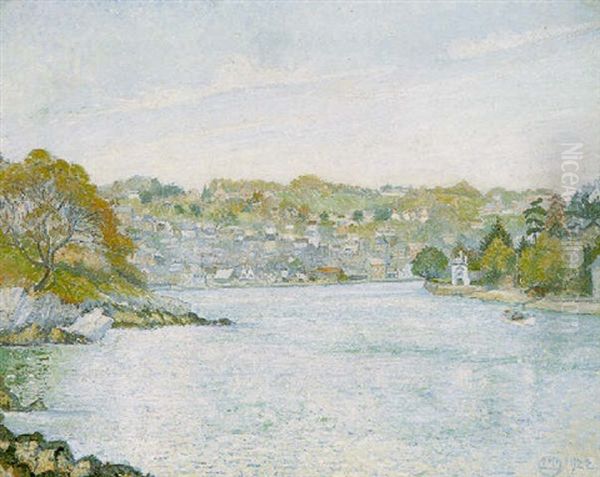 Dartmouth, Early Spring Oil Painting by Lucien Pissarro