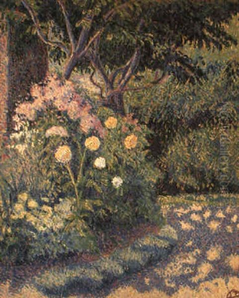 Le Sentier Du Jardin Oil Painting by Lucien Pissarro