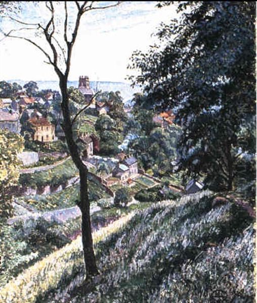 Youlgreave Oil Painting by Lucien Pissarro