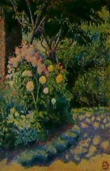 Le Sentier Du Jardin Oil Painting by Lucien Pissarro