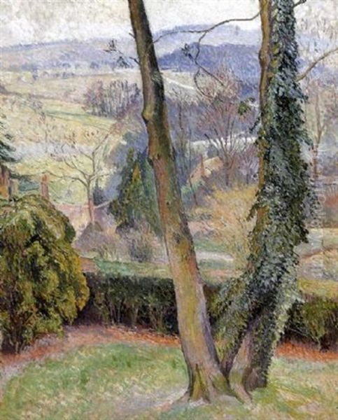 South East Knoyle Oil Painting by Lucien Pissarro