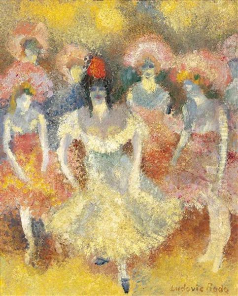 Danseurs De Cancan Oil Painting by Ludovic Rodo Pissarro