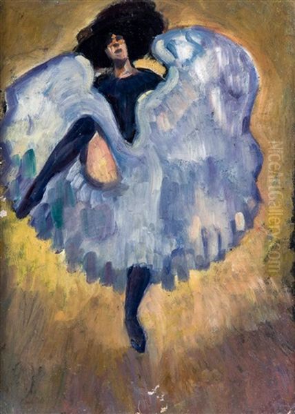 Can-can Dancer Oil Painting by Ludovic Rodo Pissarro