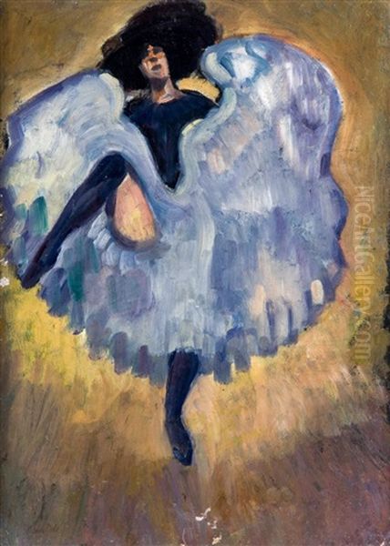 Can-can Dancer Oil Painting by Ludovic Rodo Pissarro