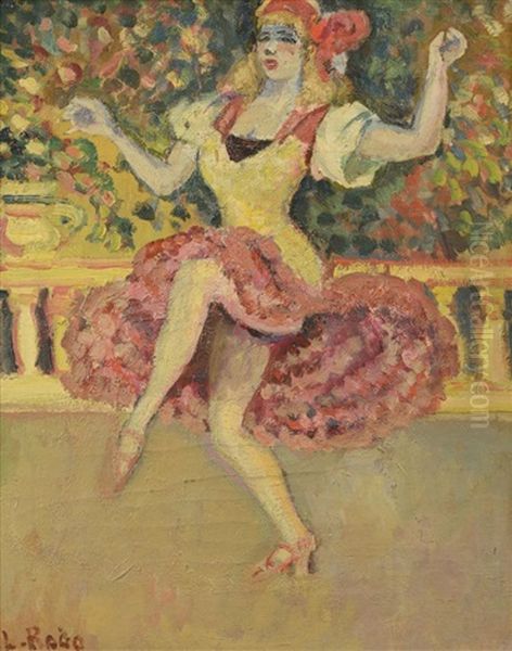 Danseuse Au Bal Tabarin Oil Painting by Ludovic Rodo Pissarro