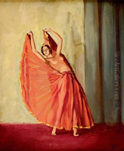 Danseuse Oil Painting by Ludovic Rodo Pissarro