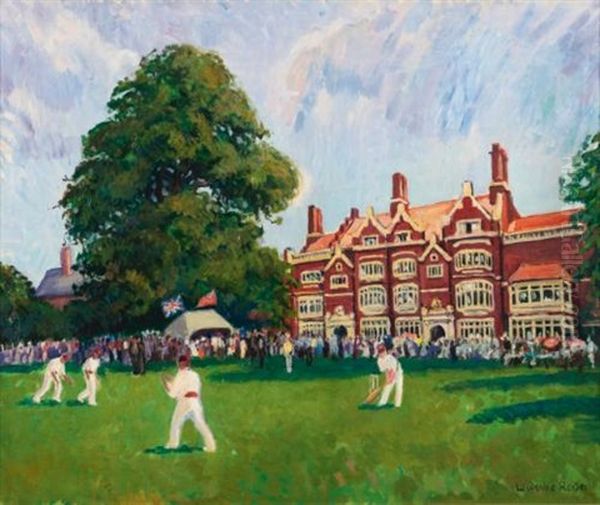 Cricket Match, Cambridge Oil Painting by Ludovic Rodo Pissarro