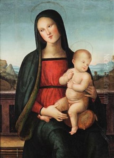 Madonna Mit Kind Oil Painting by Gerino da Pistoia