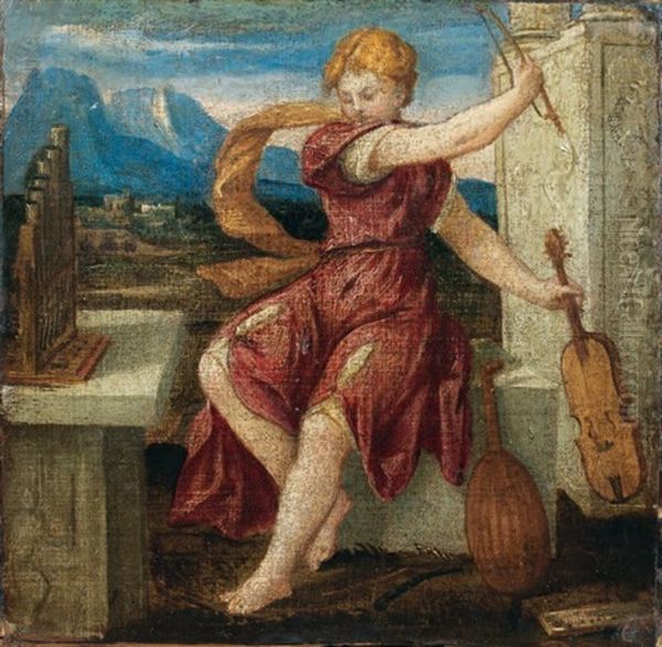 Allegorie De La Musique Oil Painting by Bonifazio de Pitati