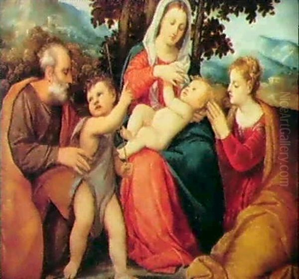 Sacra Conversazione Oil Painting by Bonifazio de Pitati