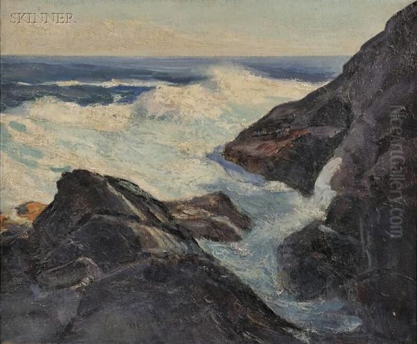 Seascape Oil Painting by Abraham Jacobi Bogdanove