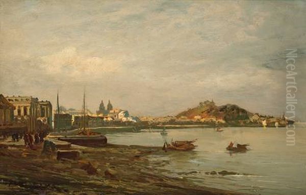 Palermo Oil Painting by Anton Sminck Pitloo