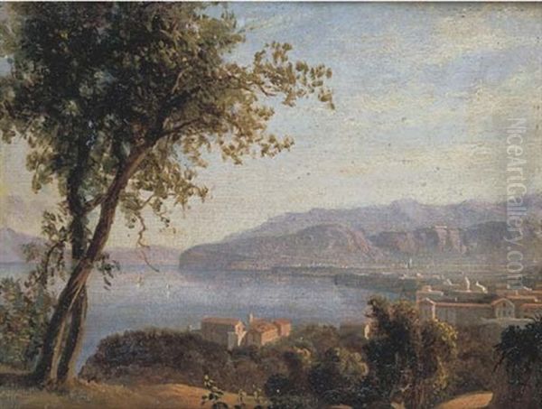 Sorrento, Effetto Al Mattino Oil Painting by Anton Sminck Pitloo