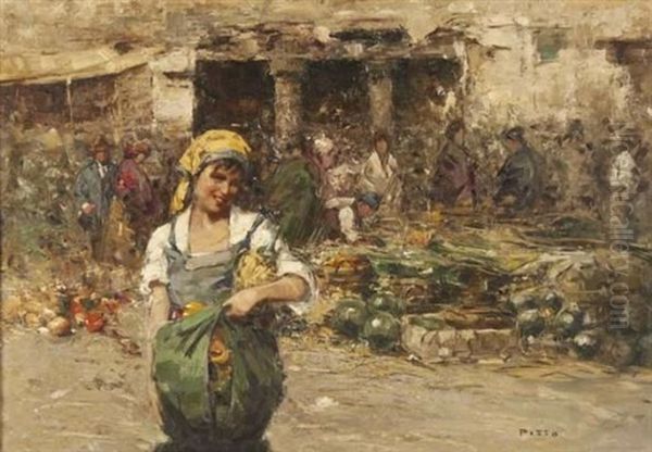 Market Seller by Giuseppe Pitto